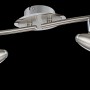 Globo LED-Spot Caleb 4er, Nickel matt, Chrom. Deckenleuchte mit 4 warmweißen LED-Leuchtmitteln.