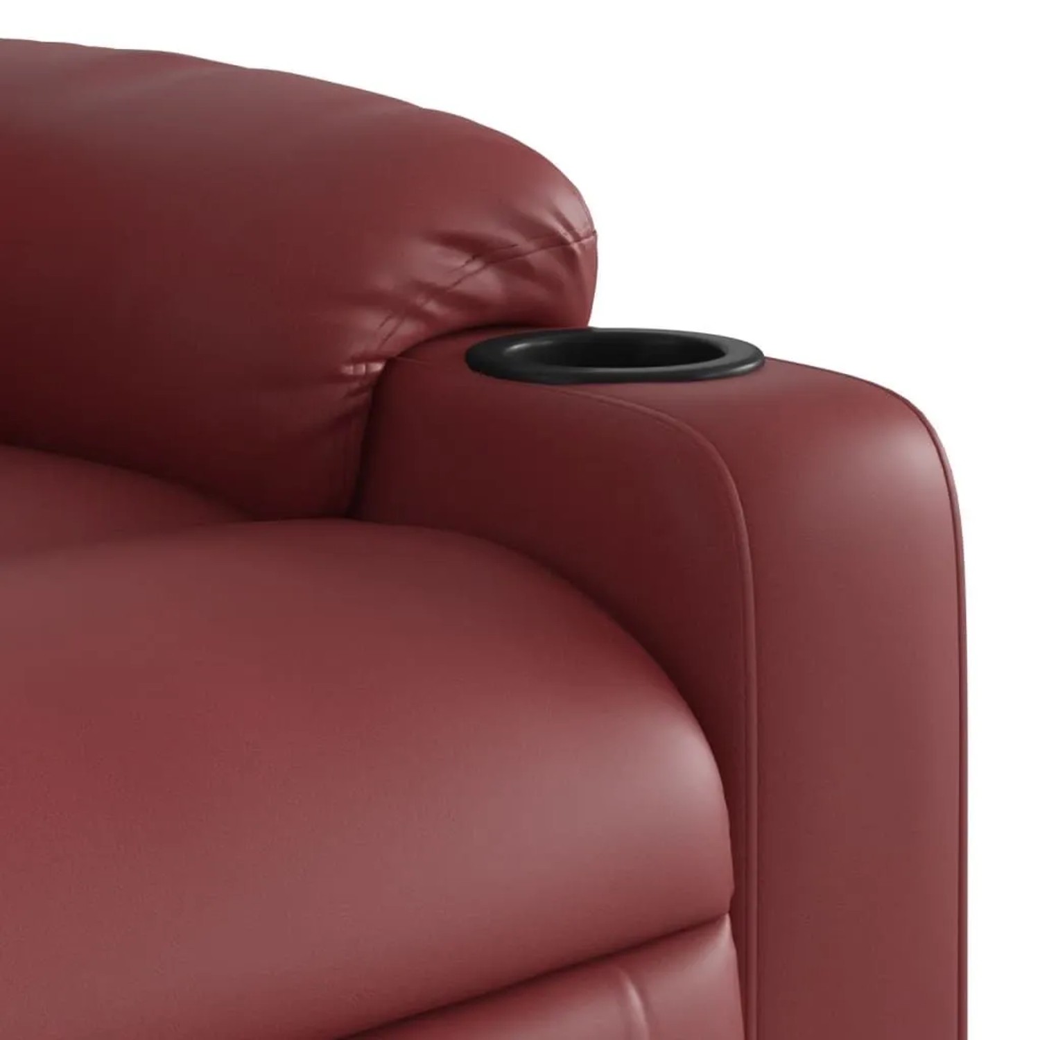 vidaXL Relaxsessel mit Aufstehhilfe Weinrot Kunstleder 3206603_11