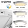 Näve LED-Deckenleuchte Bonus, 17 cm, mit einstellbarer Lichtfarbe (warmweiß, neutralweiß, kaltweiß).