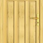 Holz-Nebeneingangstür Sylt, Fichte Natur, 98x200 cm, Anschlag rechts, mit Glasausschnitt.