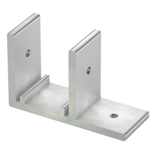 T-Verbindungswinkel Pro für Ecofix, 45x23mm, zur stabilen Terrassendielen-Konstruktion.