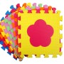 Bunte LittleTom Baby Puzzlematte, 10 Schaumstoffmatten mit Symbolen, 30x30 cm.