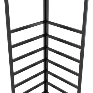 Detailaufnahme des Stahlrahmens vom vidaXL Pavillon 3x4 m in Taupe.