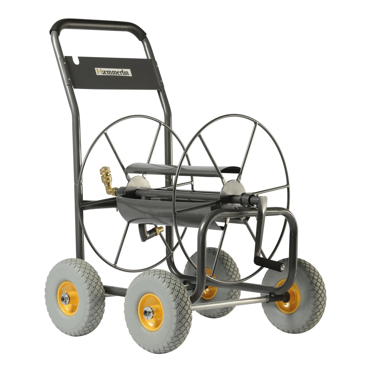 Thumbnail - Haemmerlin Schlauchwagen mit 4 PU-Räder 110 m