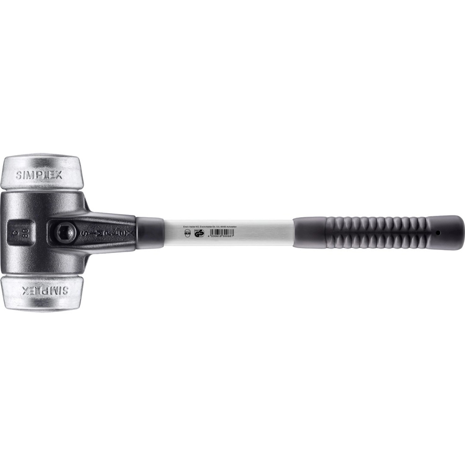 Halder Simplex Schonhammer Ø 80 mm Weichmetall mit Verstärktem Tempergussge günstig online kaufen