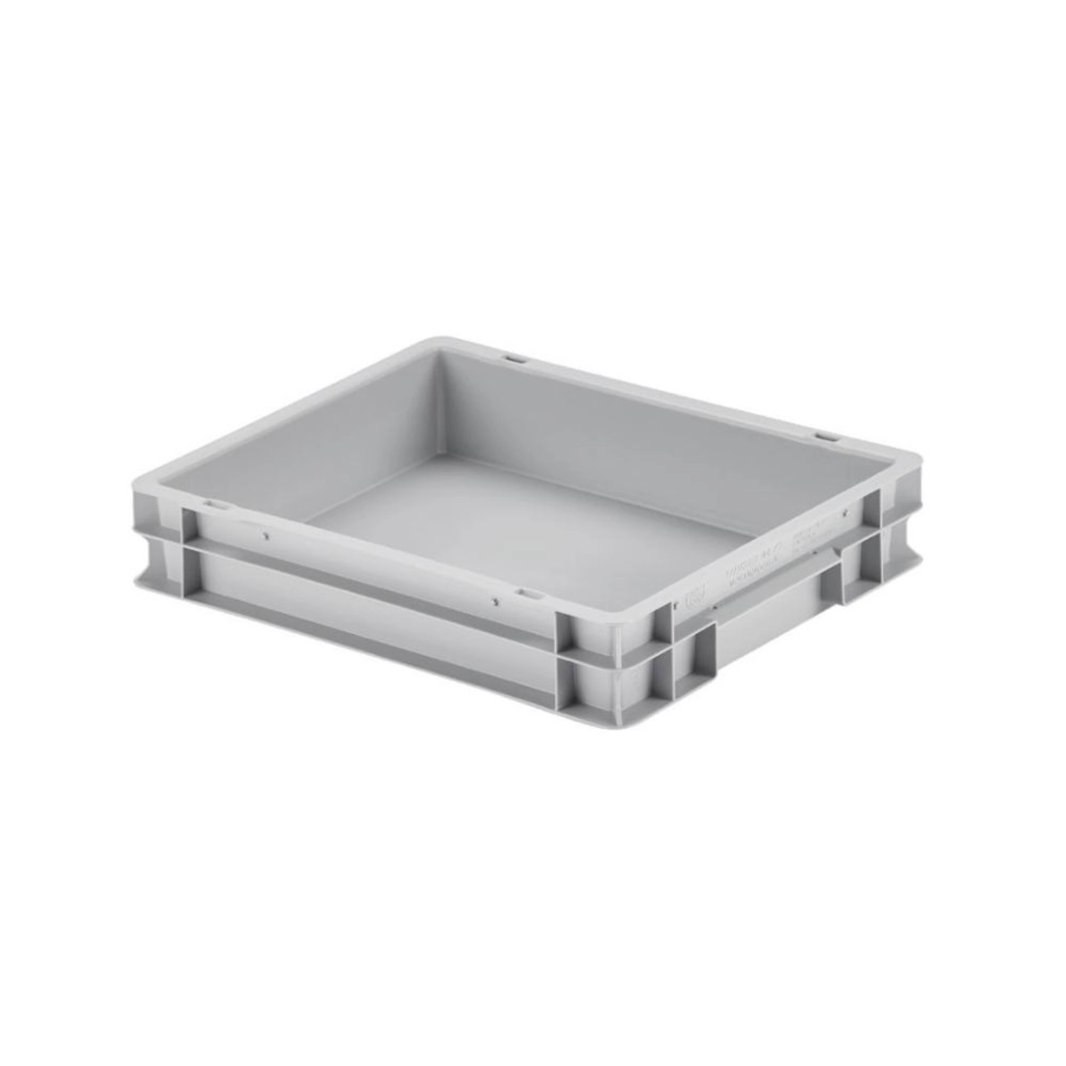 Eurobehälter Mit Geschlossenem Griff HxBxT 7,5 x 30 x 40 cm 9 Liter Grau Eurobox Transportbox Transportbehälter Stapelbe...