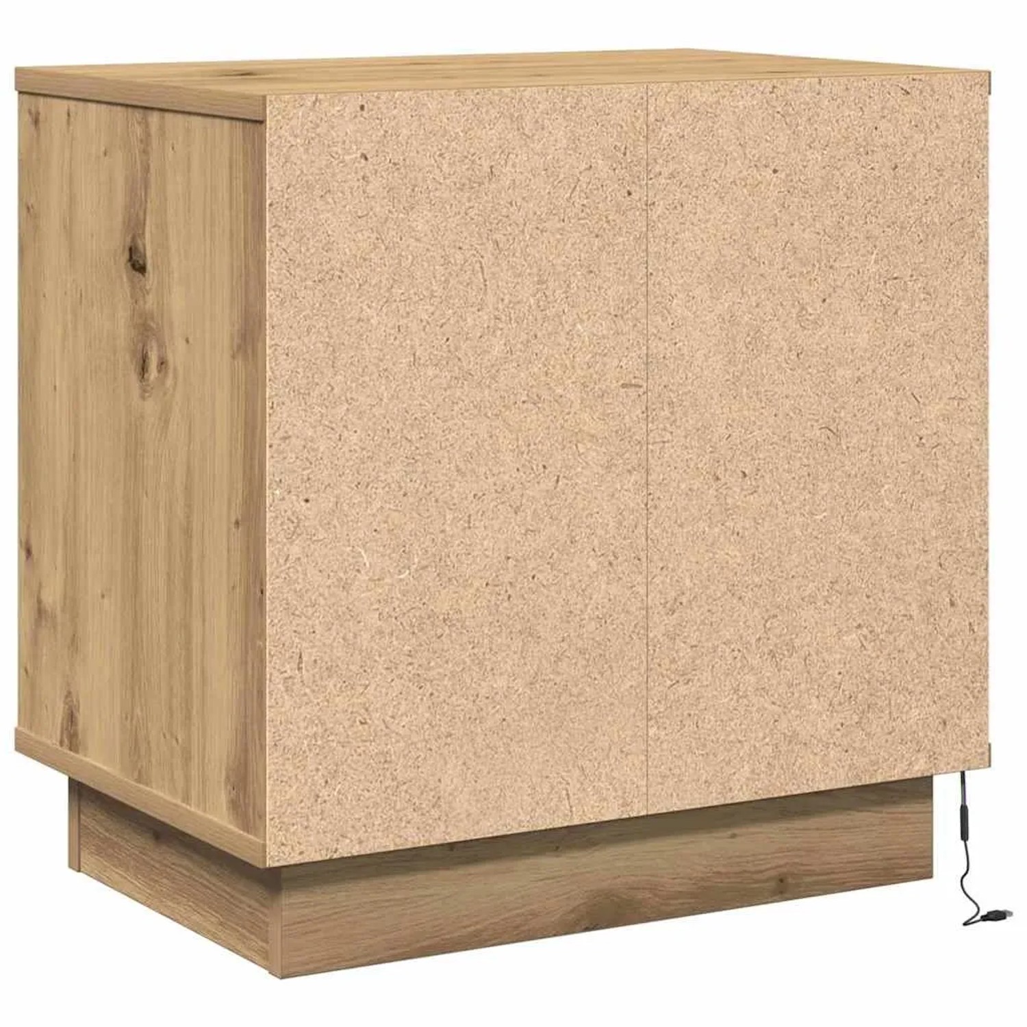vidaXL Nachttisch in Eiche Handwerklich, 50x34,5x50 cm aus Holzwerkstoff