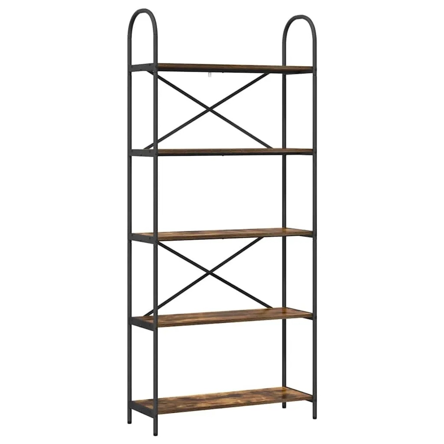 vidaXL Bücherregal Geräucherte Eiche 80 x 30 x 183 cm Holzwerkstoff 879889 günstig online kaufen