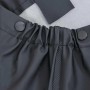 Detailansicht: Schwarze vidaXL Wathose mit Stiefeln, Größe 38, Arbeitskleidung.