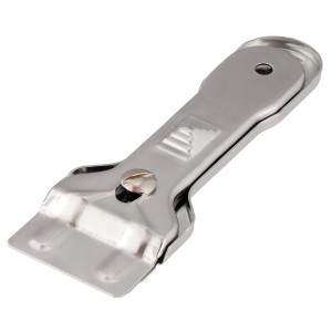 Xavax Glasschaber für Glaskeramik-Kochfelder, silberfarben, zum Reinigen von Ceranfeldern.