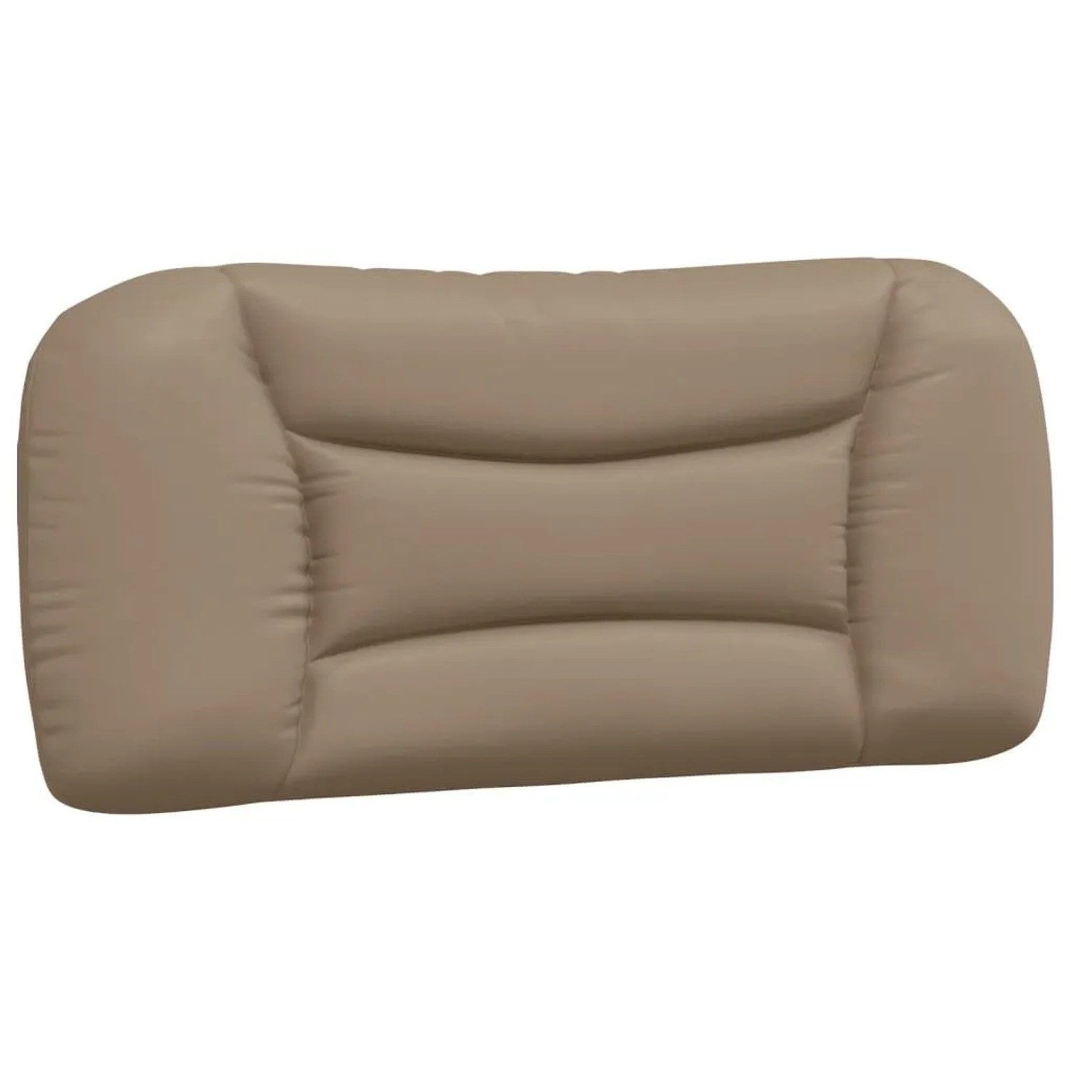 vidaXL Kopfteil-Kissen Hvar Cappuccino-Braun 80 cm Kunstleder 374536