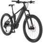 Schwarzes Fischer E-Bike Montis 6.0i Fully mit Diamantrahmen und gefederter Gabel.