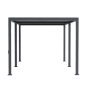 Anthrazitfarbene MWH Pergola C110 Series 3x6m aus Aluminium für Garten & Terrasse. Moderner Sonnenschutz.
