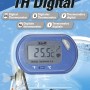 Tetra Aquarienthermometer TH Digital mit blauem Gehäuse und digitaler Anzeige.