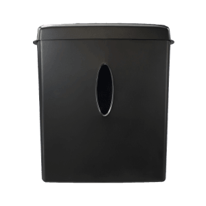 Hama Aktenvernichter Safe X100CD, Schredder in Schwarz mit Sichtfenster.