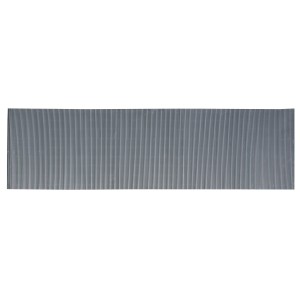 Anthrazitfarbene Kunststoff-Sichtschutzmatte, 90x300 cm, für Balkon und Garten.