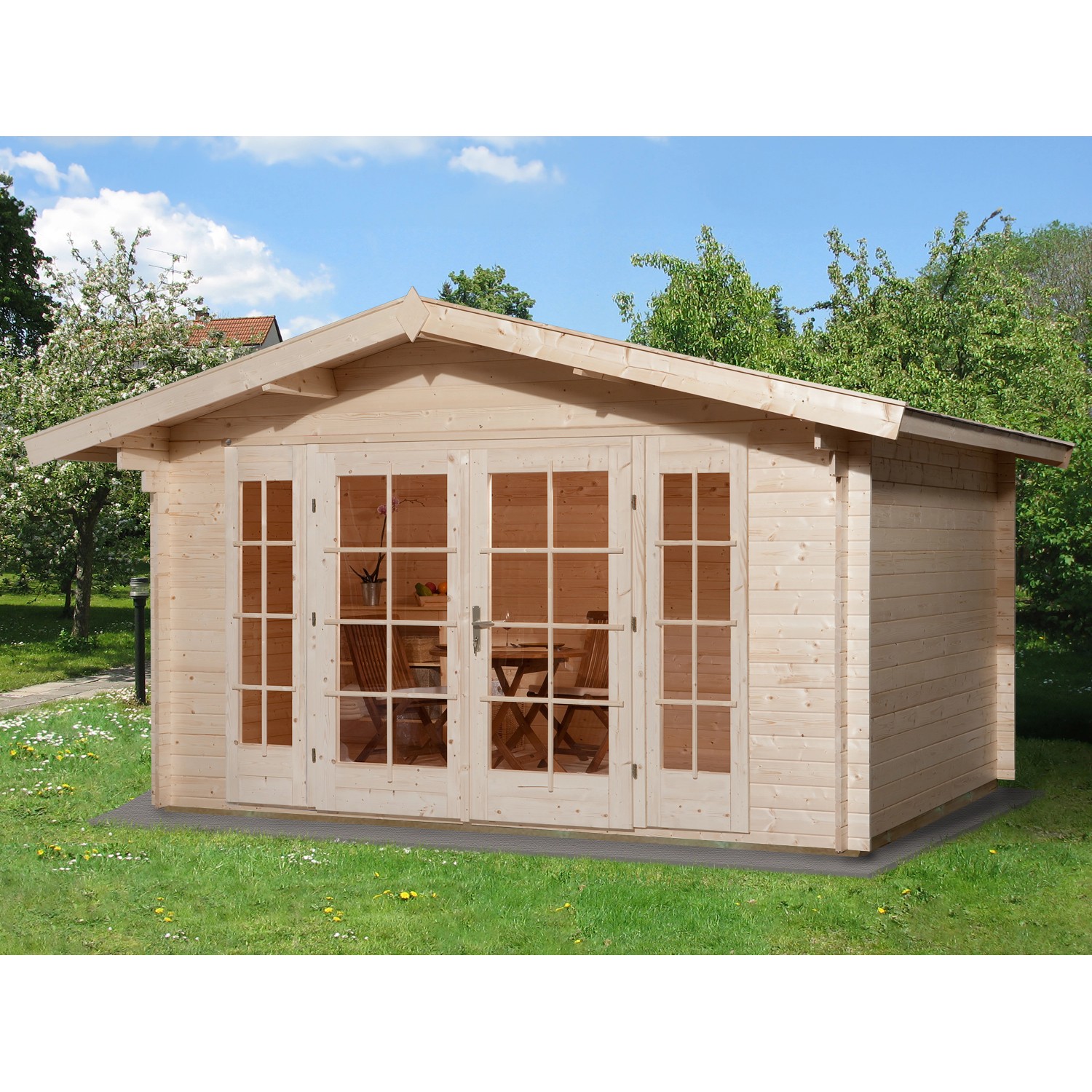 Weka Weekendhaus 137 Gr.2  380 cm x 380 cm