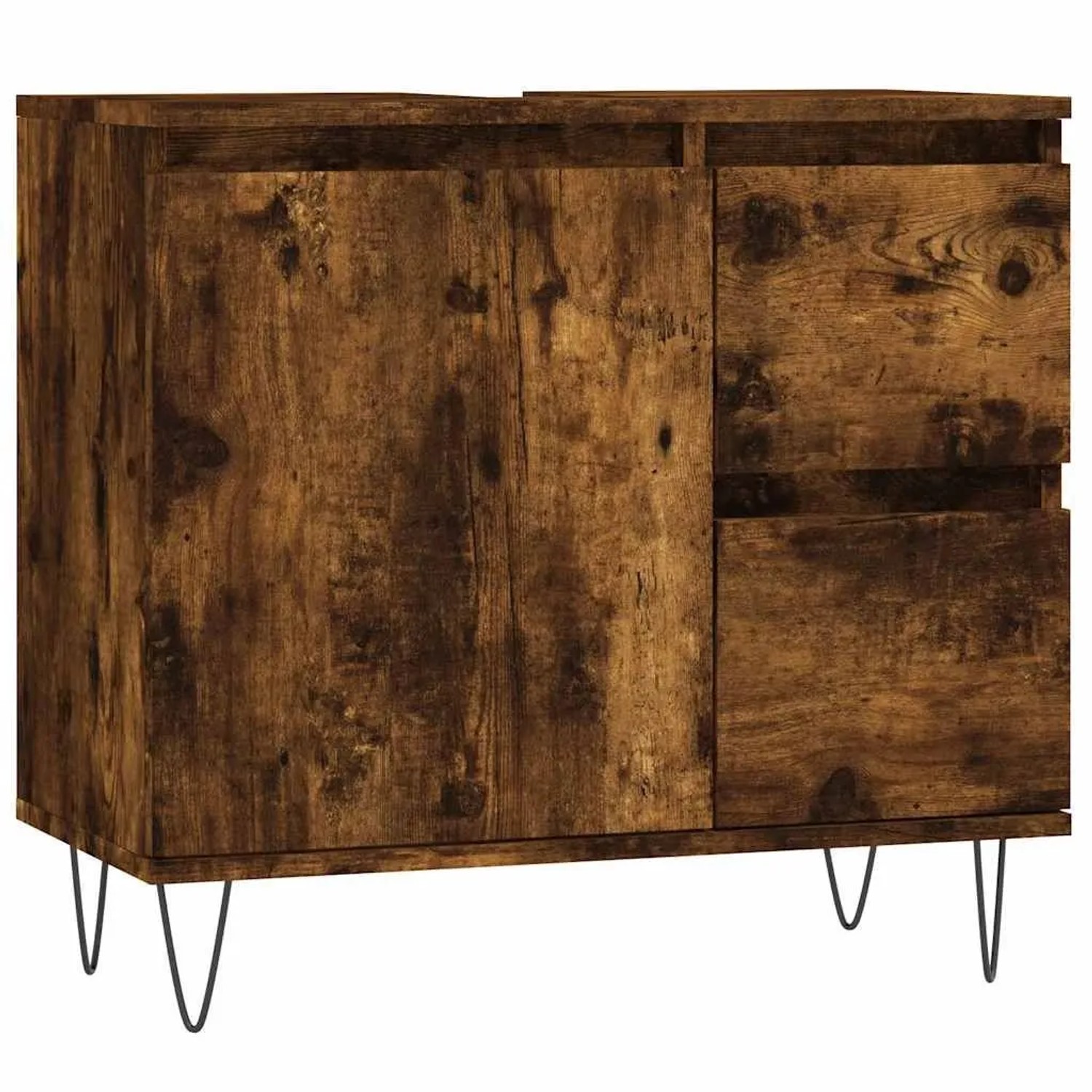vidaXL Badschrank Räuchereiche 65x33x60 cm Holzwerkstoff 831609 günstig online kaufen