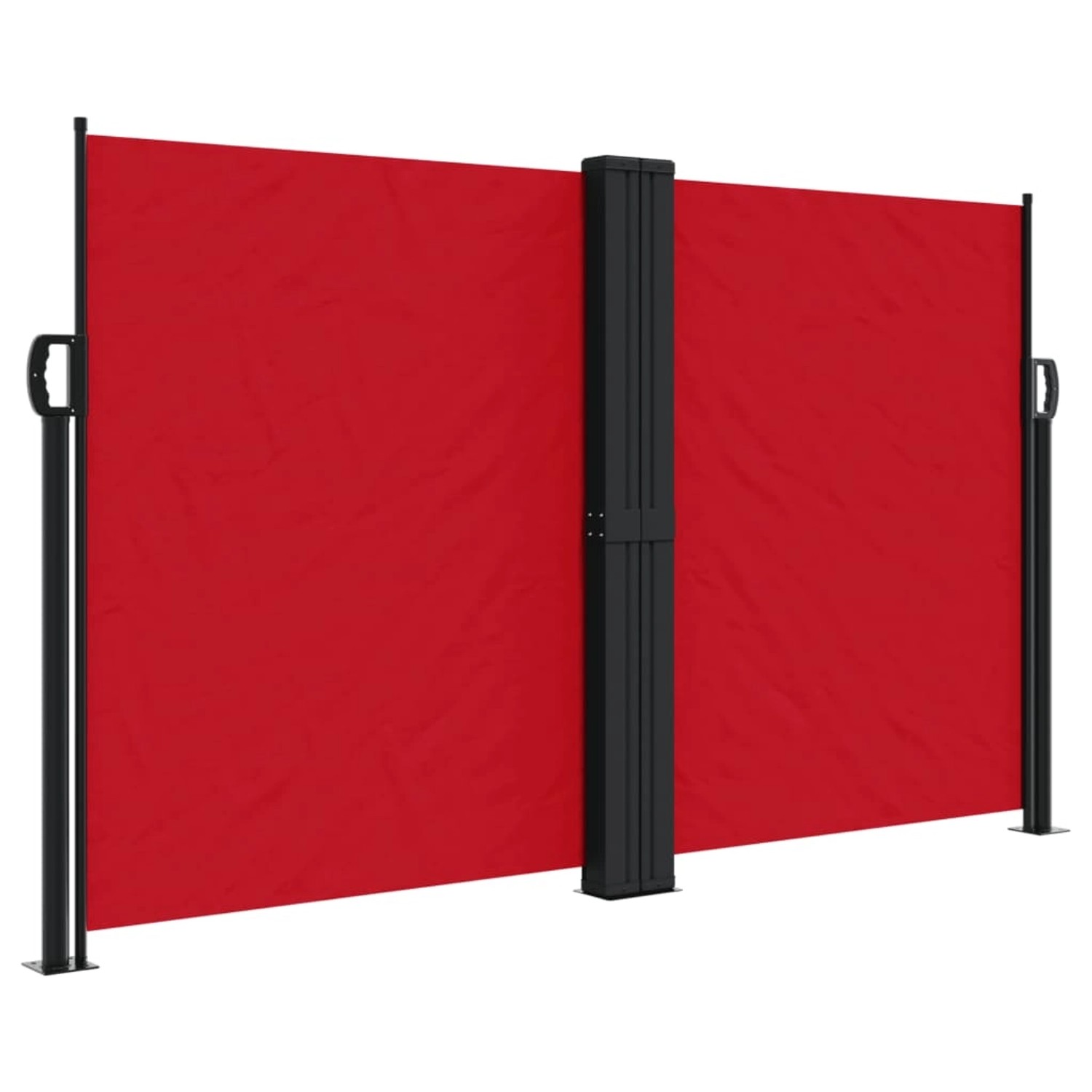 furnicato Seitenmarkise Ausziehbar Rot 140x1200 cm günstig online kaufen