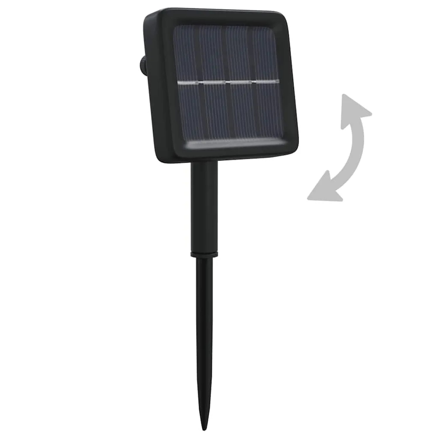 Solarpanel mit Erdspieß für vidaXL Solar-Lichterketten, zur flexiblen Ausrichtung.