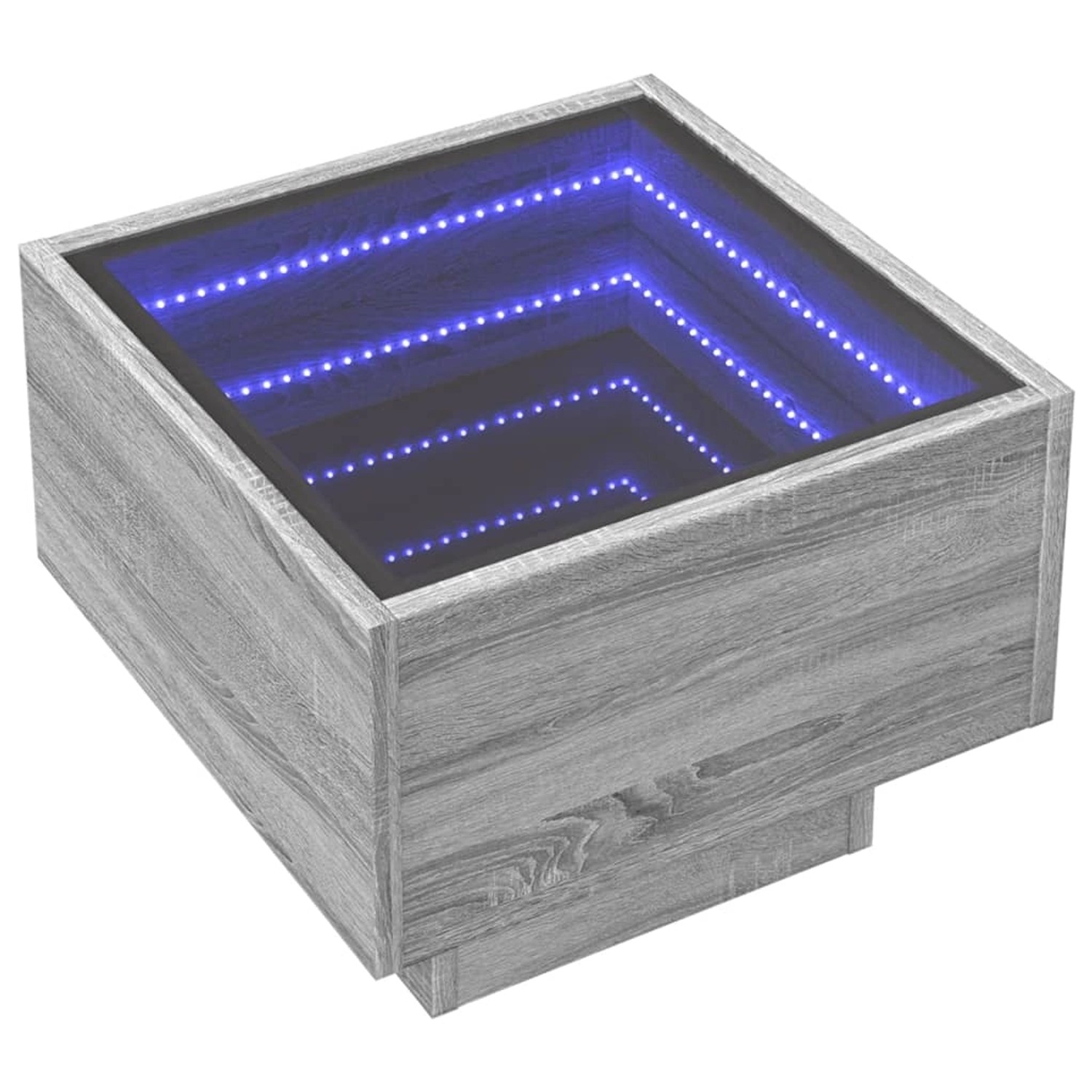 vidaXL Beistelltisch mit LED Grau Sonoma 40x40x30 cm Holzwerkstoff 847502 günstig online kaufen