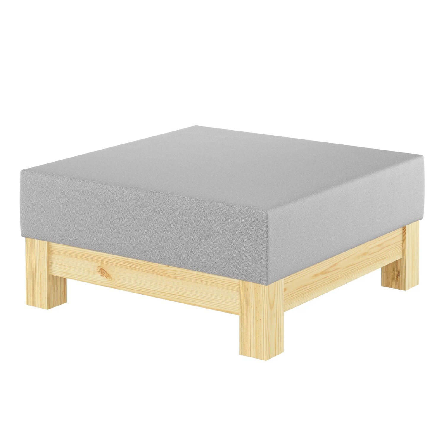 Erst-Holz Gemütlicher Gepolsterter Hocker für Schlaf- und Wohnzimmer Kiefer