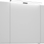 Pelipal Spiegelschrank Trentino, 105 cm, Graphit Struktur mit Aufsatzleuchte.