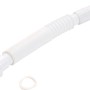 Weißes Siphon Flexrohr G 1 1/4 mit 38,9 mm für Waschtische im Bad.