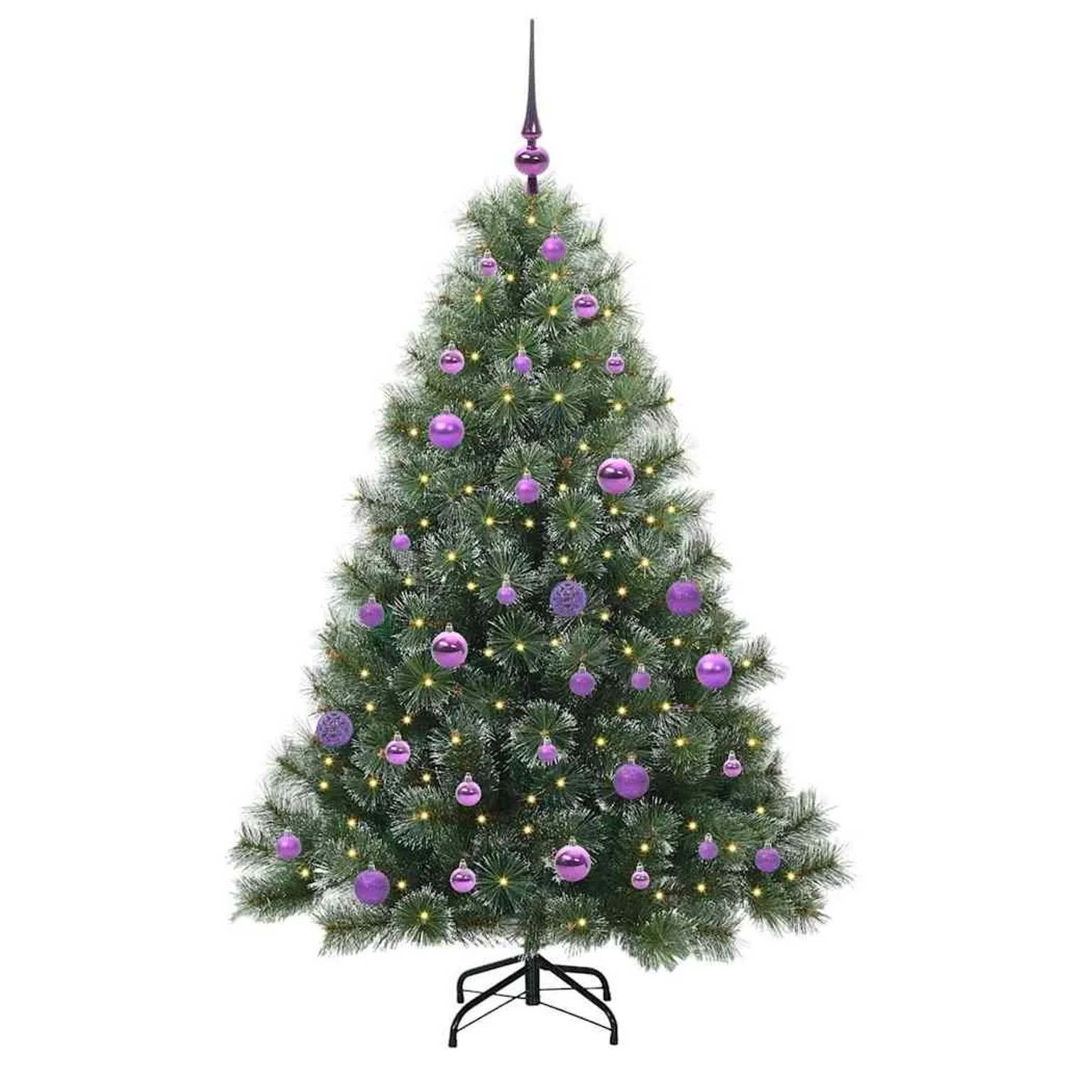 vidaXL Künstlicher Weihnachtsbaum mit 150 LEDs Grün 150 cm PE und PVC 3397841