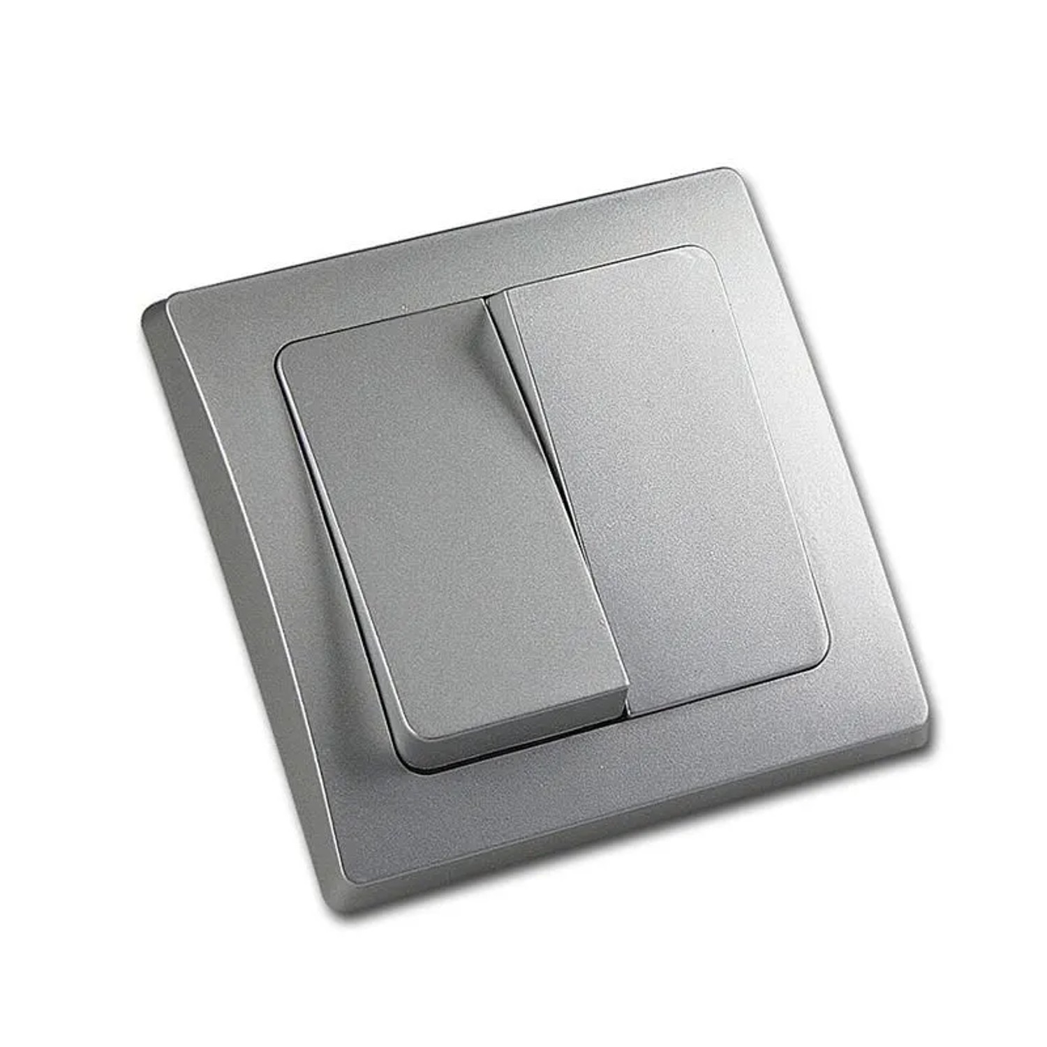 ChiliTec DELPHI 2-Fach Serien Schalter 250V 10A UP Silber