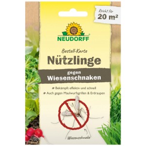 Neudorff Bestell-Karte Nützlinge gegen Wiesenschnaken für 20 m² zur Schädlingsbekämpfung.