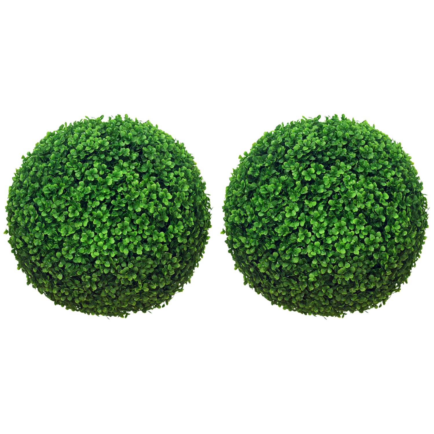 HOMCOM Buchsbaumkugel 2er Set für Indoor/Outdoor