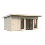 Palmako Holz-Gartenhaus mit Pultdach, unbehandelt, 586x300 cm, 16,7 m².