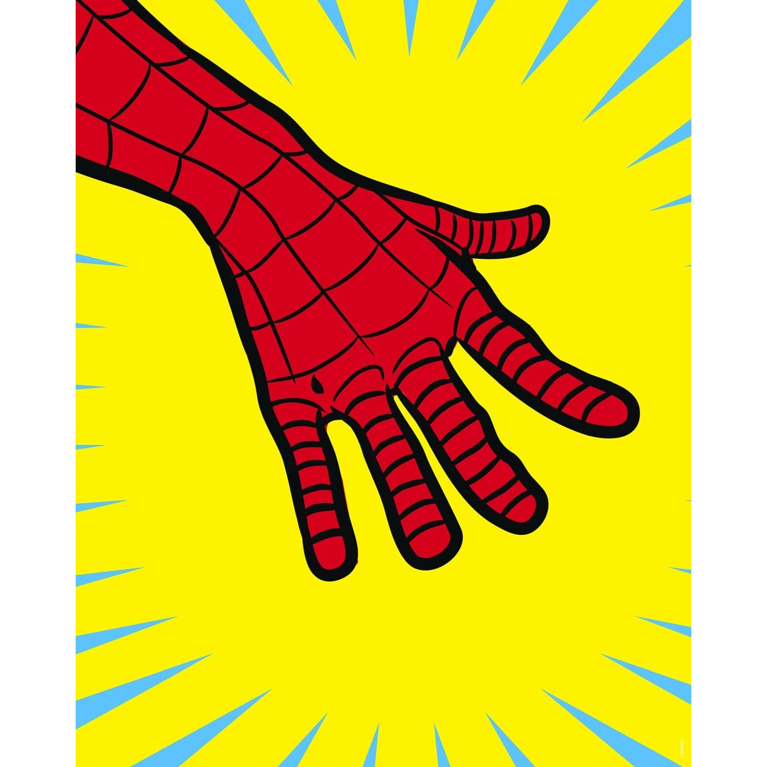 Komar Poster Spider-Man Gelb und Rot 40 cm x 50 cm 612850