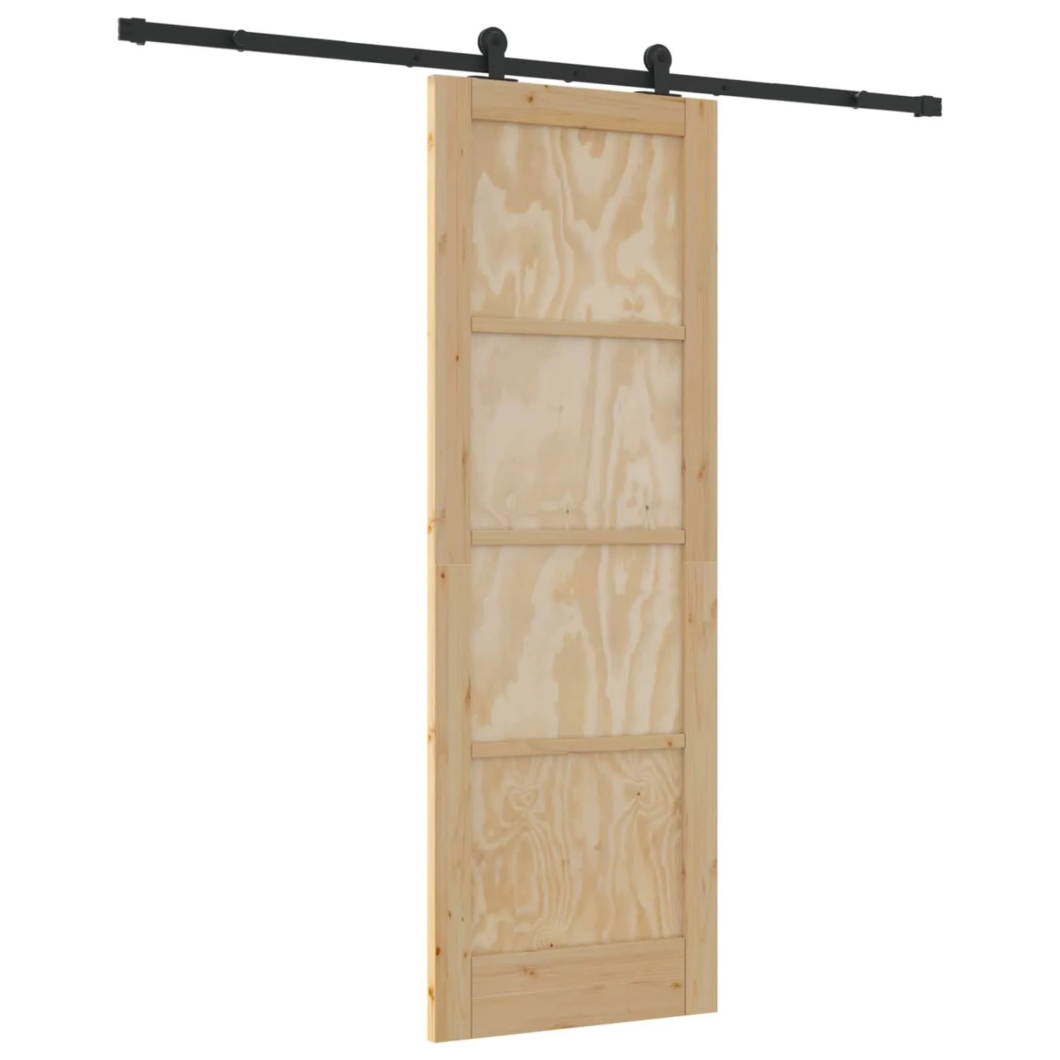 vidaXL Schiebetür ORKDAL Natur 73,5 x 211 cm Massives Kiefernholz 3445495