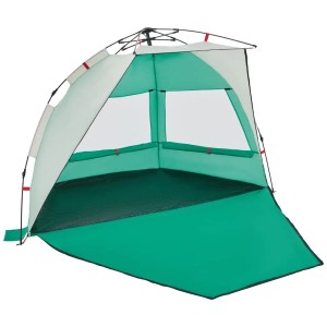 vidaXL Strandzelt 2 Personen Seegrün Quick Release Wasserdicht 4005309