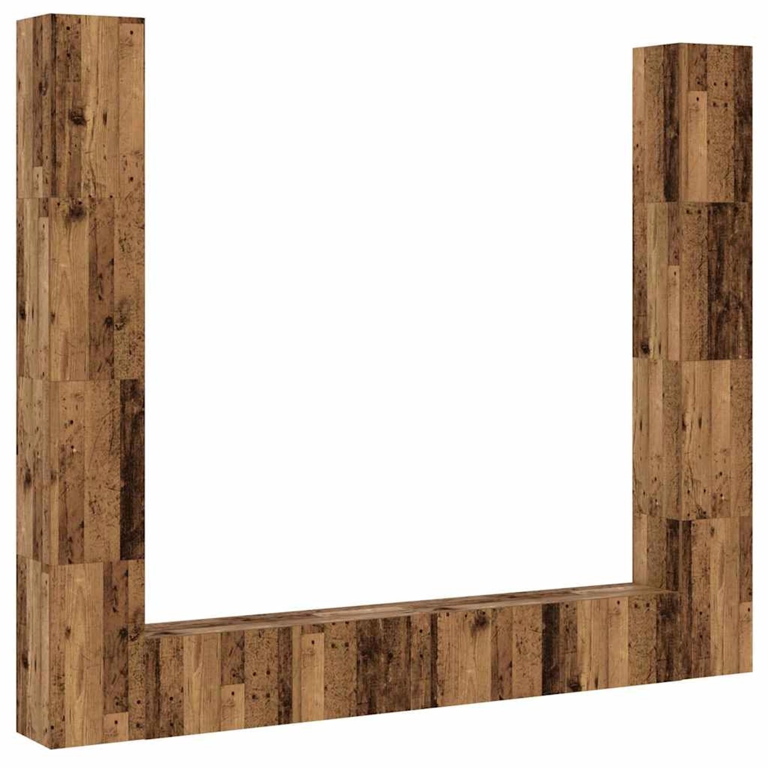 vidaXL TV-Wandschränke 6 Stk Altholz-Optik Holzwerkstoff 3328987 günstig online kaufen