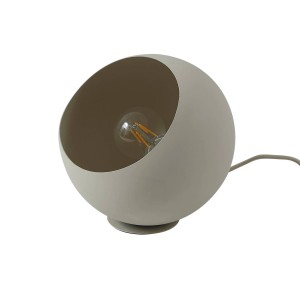 Lindby Tischlampe Somolia Modern in Creme aus Metall 1-flammig E27 Wohnzimmerleuchte