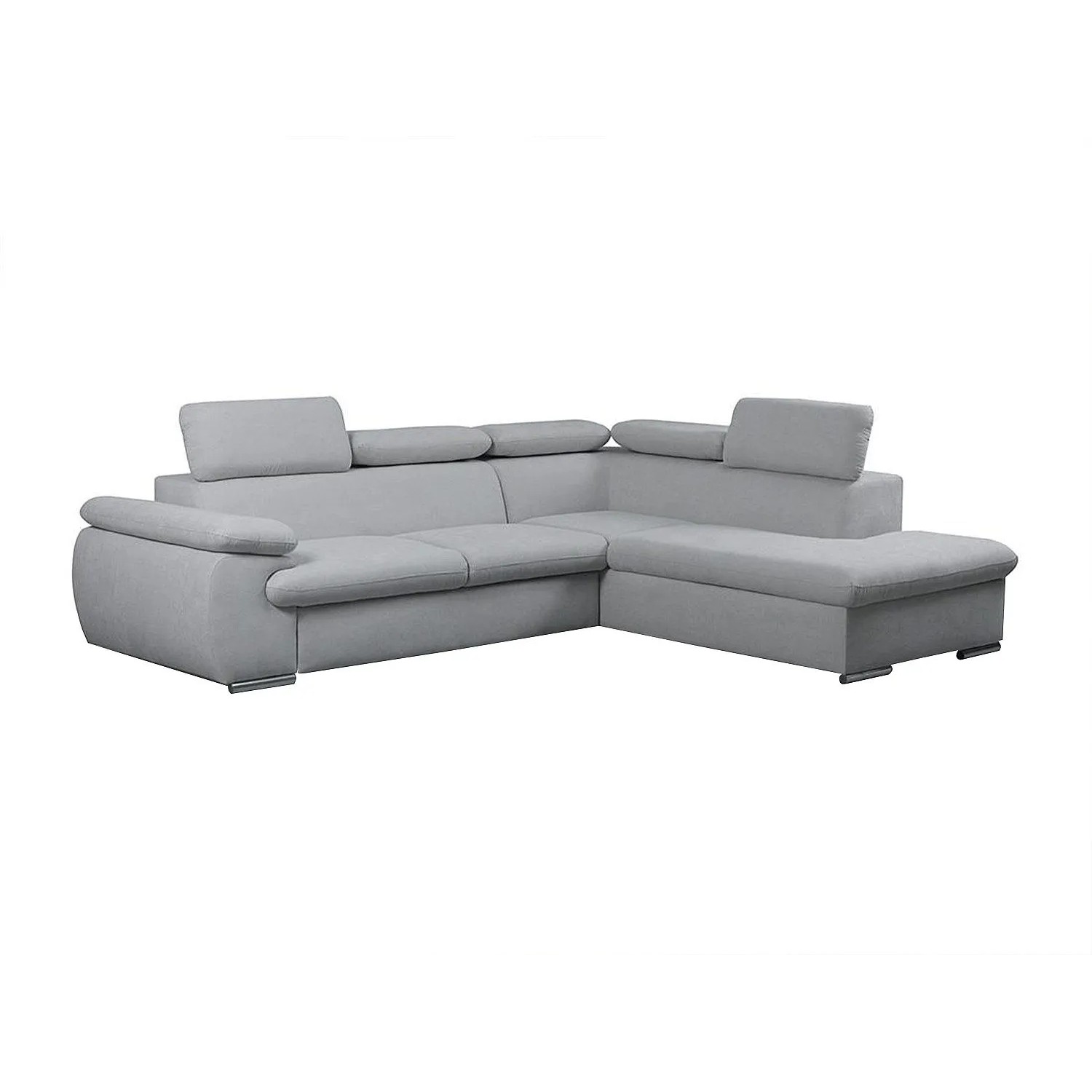 Vente-unique Schlafsofa Fabien Hellgrau 271 cm