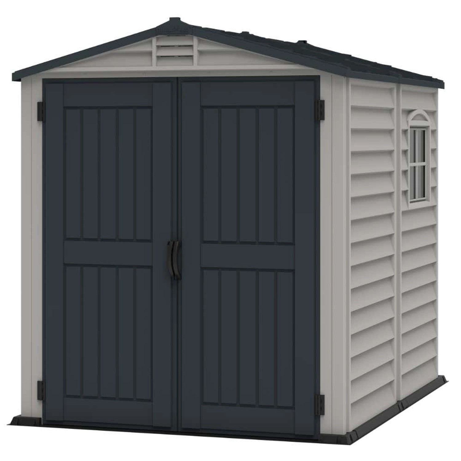 Duramax Kunststoff-Gerätehaus 1,8x1,8m in Grau günstig online kaufen