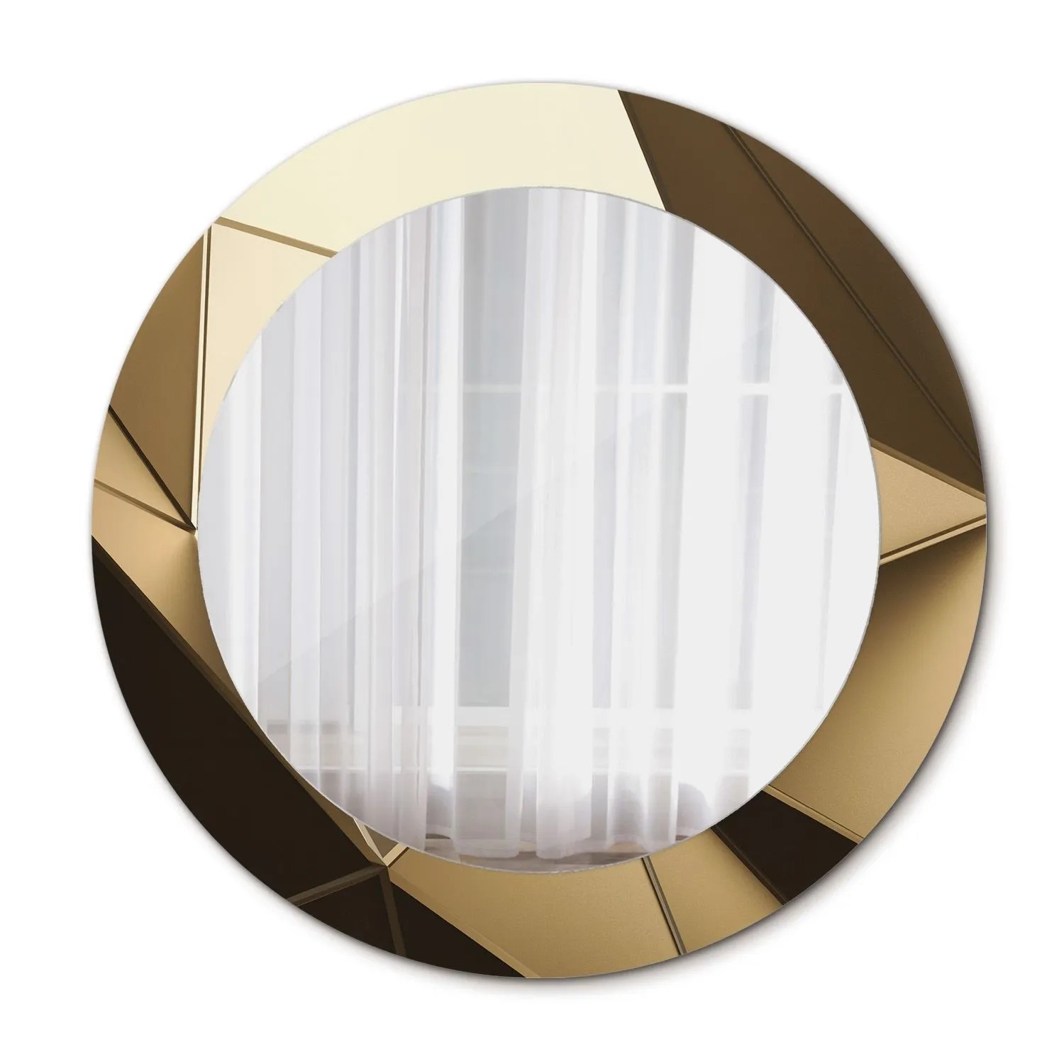 Tulup Spiegel mit Motivdruck Moderne Abstraktion 60x60 cm Runder Spiegel Au günstig online kaufen