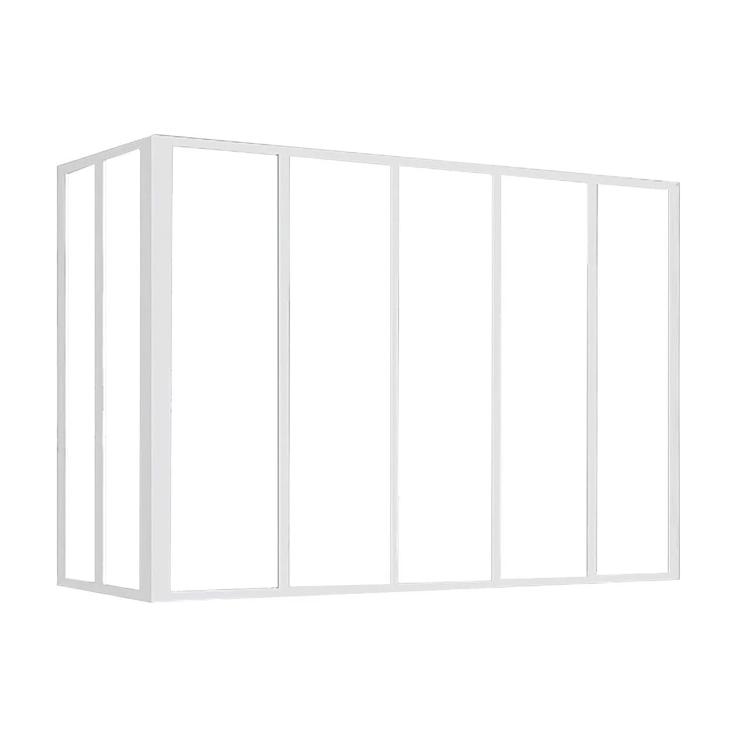 Vente-unique Glaswand Bayview Weiß 150 cm