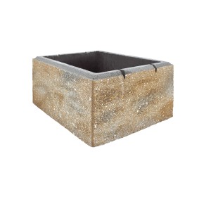 Diephaus Mauerstein Lessia Muschelkalk, 50x40x20 cm, für Mauersysteme & Einfassungen.