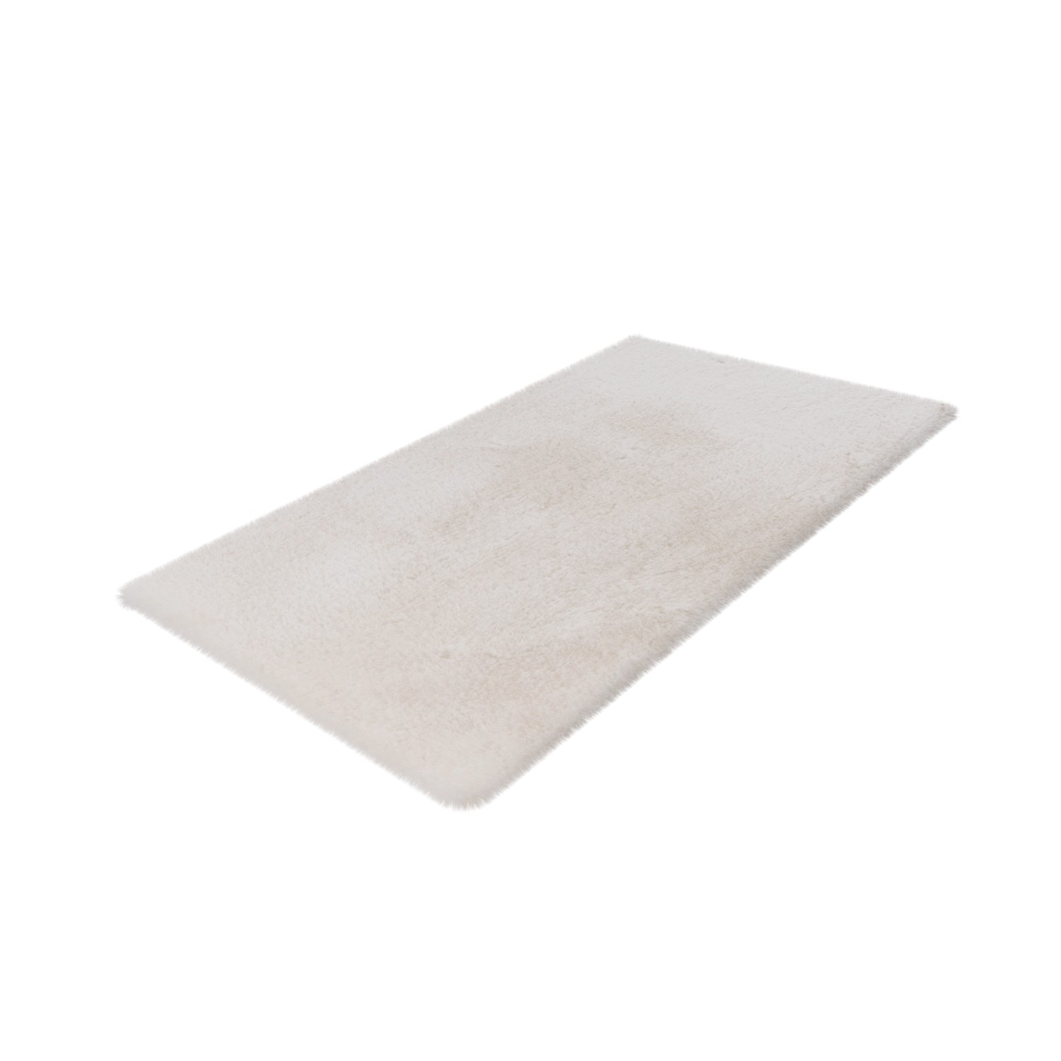 Weißer Lalee Badteppich Heaven, 40x60 cm, mit weichem Flor.