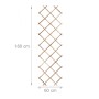 Relaxdays Scherengitter 3er Set Tannenholz Braun Ausziehbar 180 cm x 60 cm x 1,5 cm 1,65 kg_4