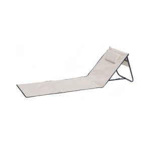 Lex Strandliege Strandmatte Sonnenmatte Badematte Liege Faltbar mit Tasche Beige
