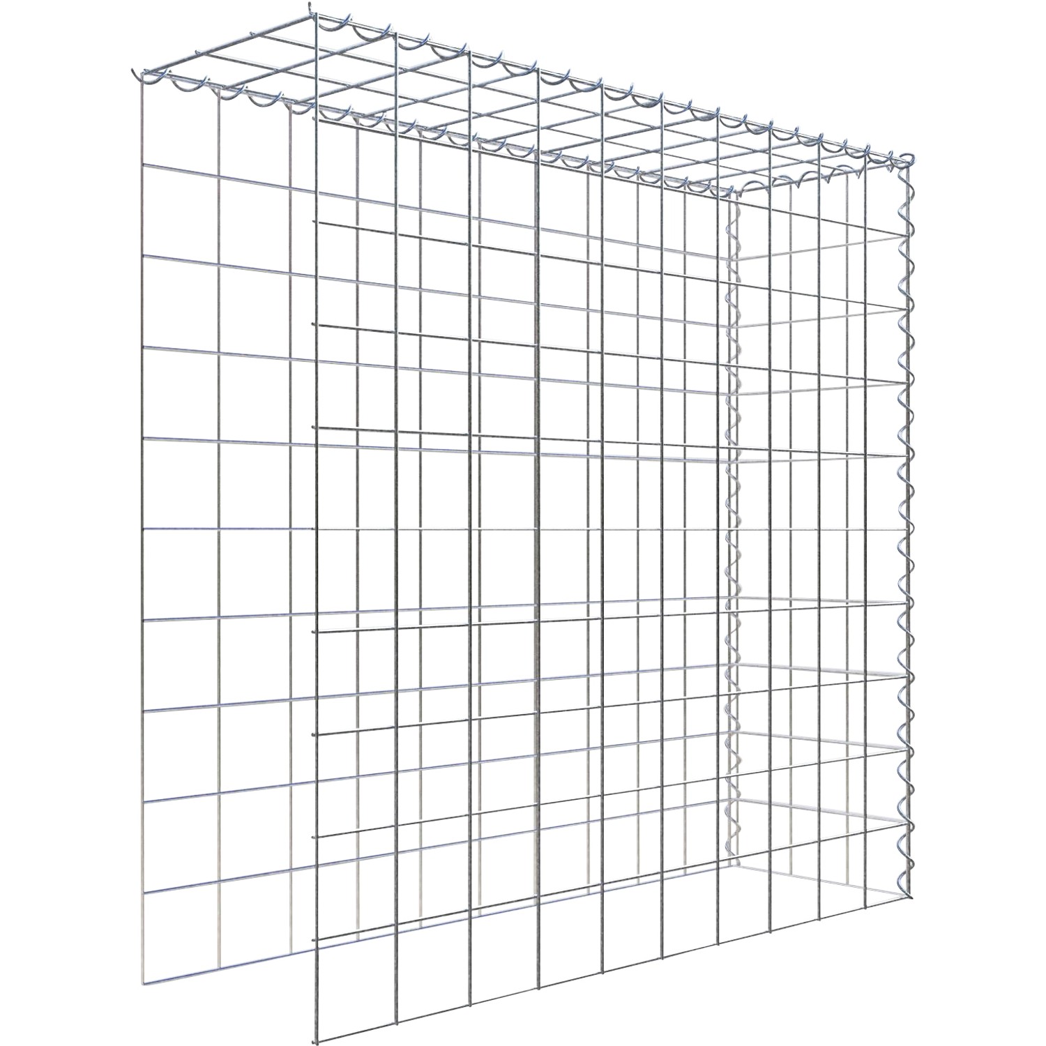 Gabiona Gabione-Anbaukorb Typ 4 100 x 100 x 30 cm Maschenw 10 x 10 cm