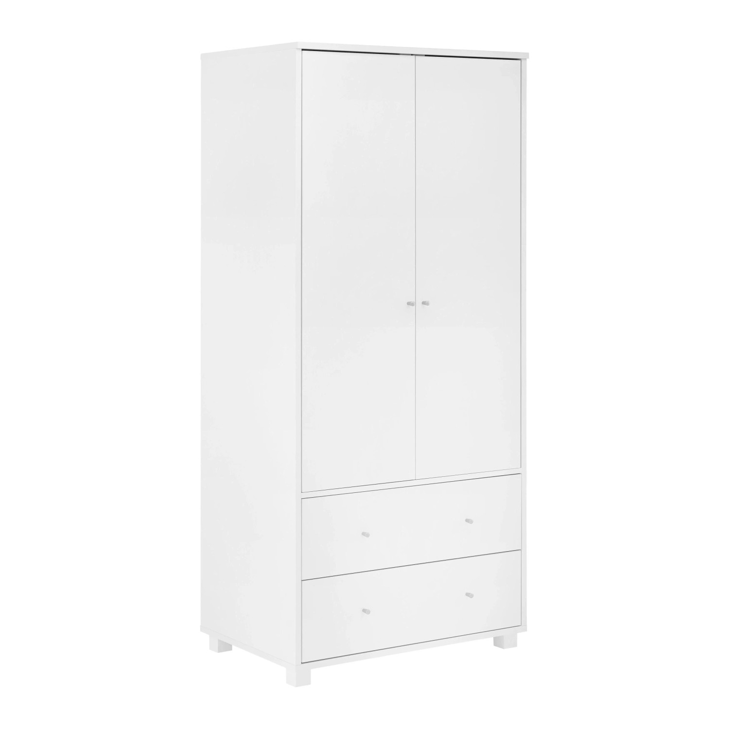 Bessagi Home Drehtürenschrank Milo Weiß ca. 80x176x55 cm