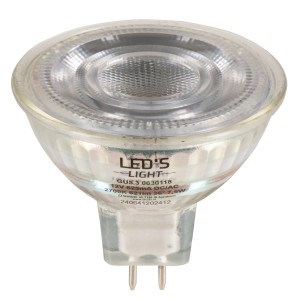 Klare, dimmbare GU5.3 LED Lampe mit 7,5W, 621lm und 2700K für warmweißes Licht.