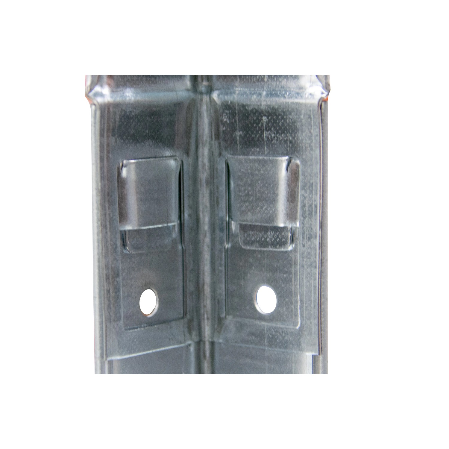 Detailaufnahme: Verzinktes Schulte Steckregal, Stecksystem für Regalböden.